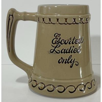 Vintage Ceramarte Free Lunch Beer 5 Cents Ceramic Mug Brazil