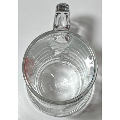 Vintage River Downs Racetrack "Spend a Buck" Glass Mug Horse Miller High Life