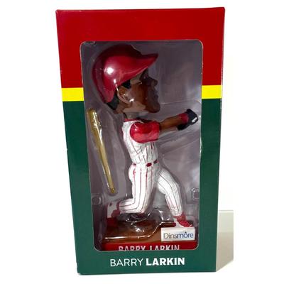 Dinsmore Barry Larkin Cincinnati Reds Hall of Fame Bobblehead MLB Baseball