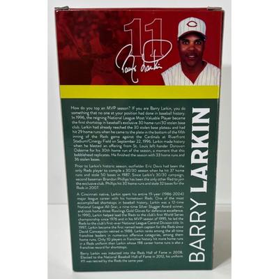 Dinsmore Barry Larkin Cincinnati Reds Hall of Fame Bobblehead MLB Baseball