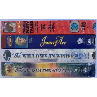 Animated Kids VHS Videotapes Grimm's Fairy Tales / Joan Of Arc / Reader's Digest