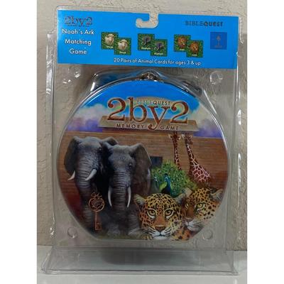 Bible Quest 2 by 2 Memory Game - Noah's Ark Matching Game - Brand New - Ages 3+