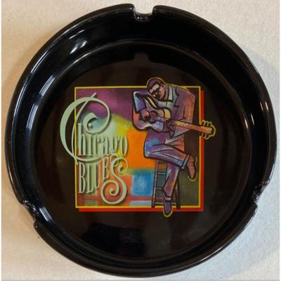 Chicago Blues Ashtray & Sears Tower Glass
