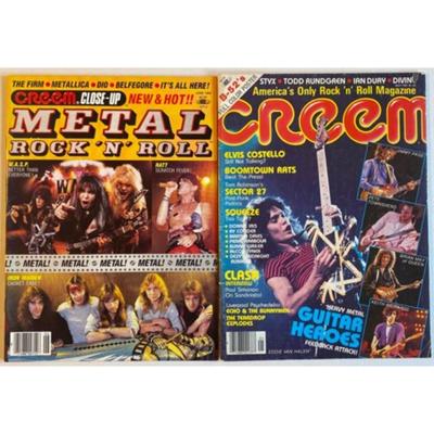Creem Magazines: Ratt, Iron Maiden, Eddie Van Halen, Jimmy Page, Keith Richards