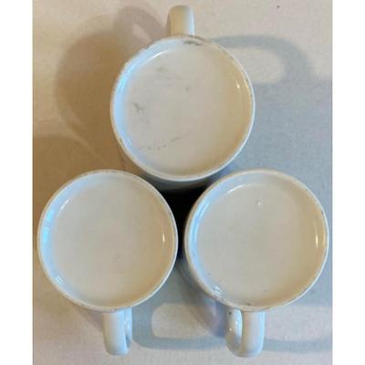 3 Vintage FAA Employees Credit Union "We're Flying High! Mugs Airplane Aviation