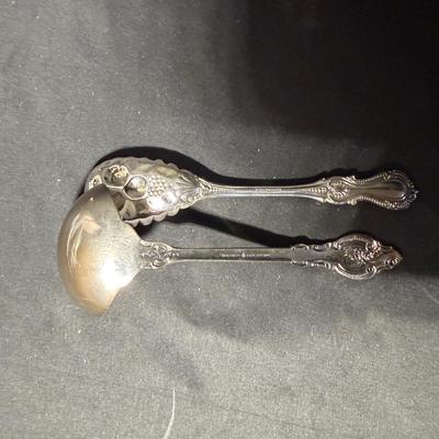 John Wanamaker Plate, Silverplate Tongs & More (LR-MG)