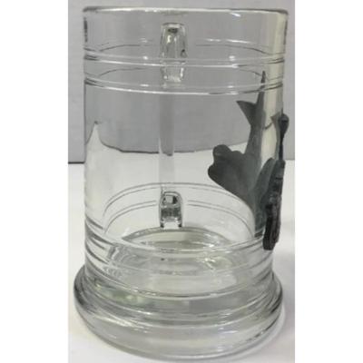 Houston Cougars Frosted Glass & Houston Astros Clear Glass Mug. MLB / NCAA