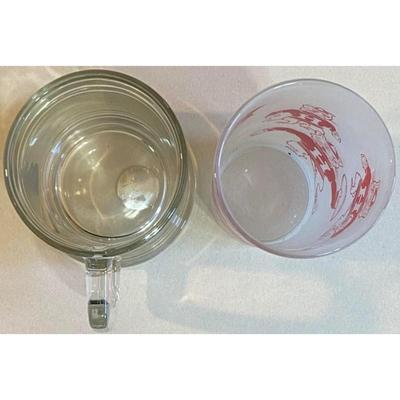 Houston Cougars Frosted Glass & Houston Astros Clear Glass Mug. NCAA / MLB