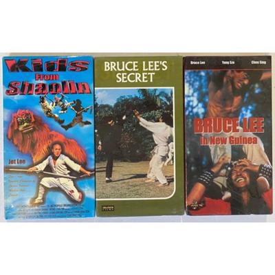 Martial Arts Sealed VHS Tapes: Bruce Lee's Secret, New Guinea, Kids From Shaolin