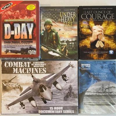 Military DVDs: Combat Machines, D-Day, Under Heavy Fire, Last Ounce Of Courage