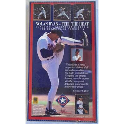 Nolan Ryan - Feel The Heat & Michael Jordan Air Time Sealed VHS Videotapes