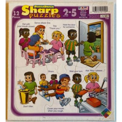 Puzzle Patch Sharp Puzzles - Sports / Playing / Manners / Location. Educational