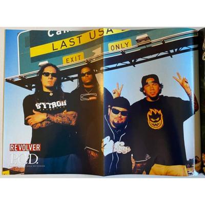 Revolver & Guitar One Magazines: Linkin Park poster / P.O.D. poster / Godsmack