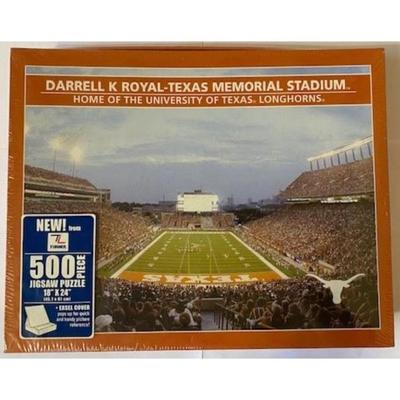 Texas Longhorns Lot: Royal Stadium Puzzle, Plates, Christmas Ornaments, Book