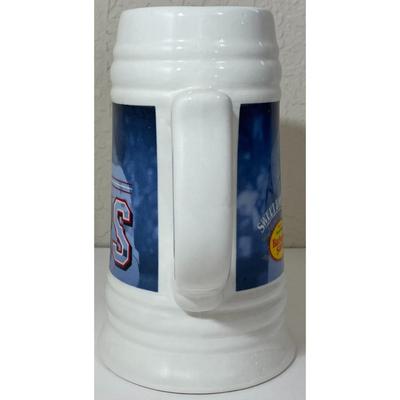 2 Texas Rangers Ceramic Mugs & Plastic Travel Cup Thailand Sweet Baby Ray's BBQ