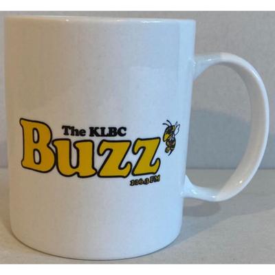 The KLBC Buzz 106.3 FM Radio Mug. I Got Buzzed. Country. Texoma. Oklahoma. Bee