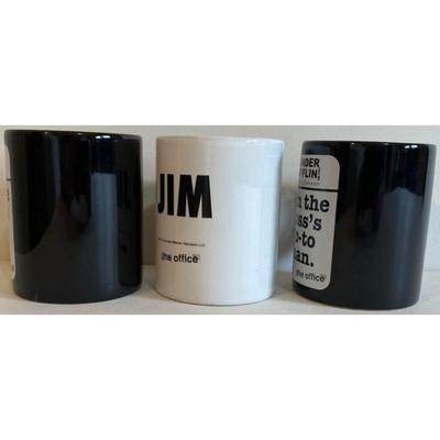 The Office Mugs: I Love / Heart Jim & 2 Dunder Mifflin I'm The Boss's Go-To Man