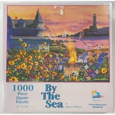 Diana Phalen By The Sea 1000 Piece 27" x 20" Puzzle - BRAND NEW / SEALED - Boats
