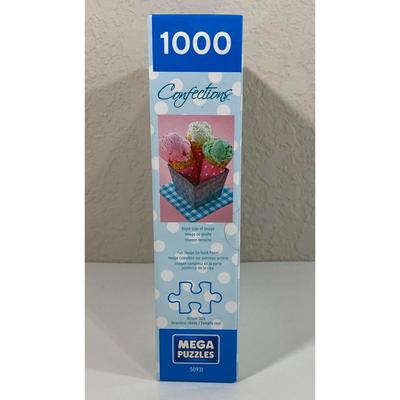 Mega Puzzles Confections Ice Cream Cones 1000 Piece Puzzle - BRAND NEW / SEALED