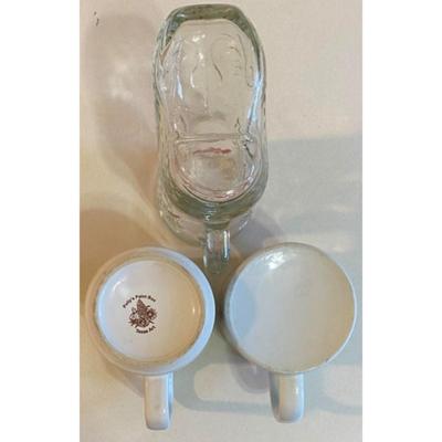 Udderly Texas / Billy Bob's Ft. Worth Boot / Polly's Paint Box Armadillo Mugs