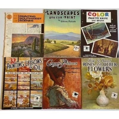 Vintage Learn To Paint Books - Southwest / Painting Lessons In Oil / Flowers