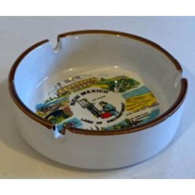 Vintage New Mexico Land of Enchantment Ashtray Made In Korea