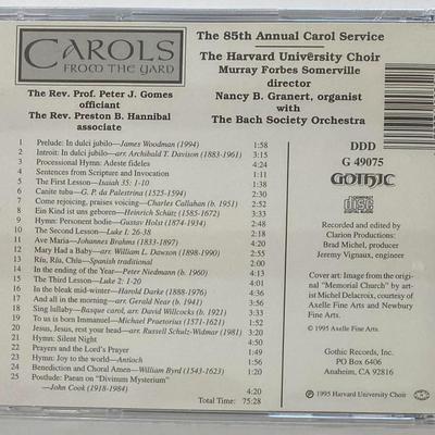 The Harvard University Choir - Carols From the Yard CD. New.
