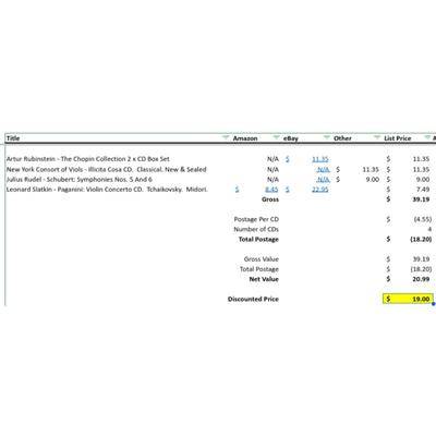 Classical CDs: Schubert, Slatkin, Artur Rubinstein, Chopin, Midori, Paganini