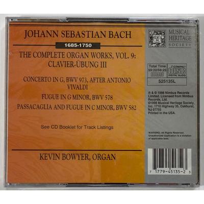 Classical CDs: Kevin Bowyer Johann Sebastian Bach Complete Organ Works - NEW