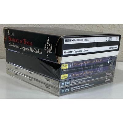 Classical CDs: Helmuth Rilling, Wlliam Boughton, Alberto Zedda, Bach, Bellini