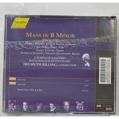 Classical CDs: Helmuth Rilling, Wlliam Boughton, Alberto Zedda, Bach, Bellini