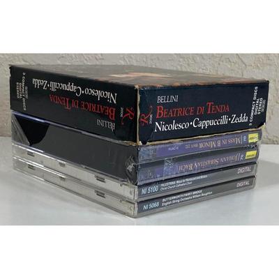 Classical CDs: Helmuth Rilling, Wlliam Boughton, Alberto Zedda, Bach, Bellini
