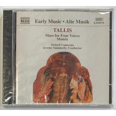 Jeremy Summerly Tallis: Mass For Four Voices Motets CD. New. Code: 8.550576