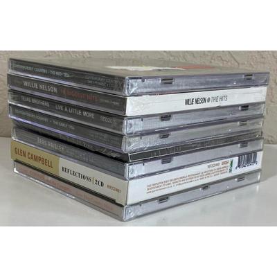 Country CDs: Willie Nelson, Glen Campbell, Brad Paisley, Tejas Brothers - NEW