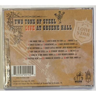 Two Tons Of Steel - Tuesday Live From Gruene Hall CD. New. Label Code: BB142