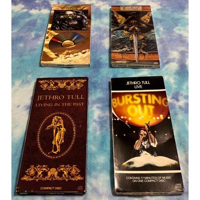 Jethro Tull 4 Empty Longbox Lot (no CDs) - Broadsword / Stormwatch / Live
