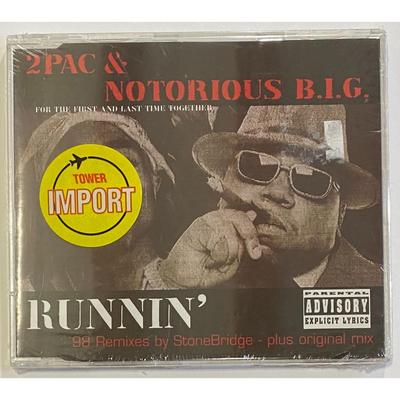 2Pac & Notorious B.I.G - Runnin' CD Single. New. Label Code: BJAM 9005