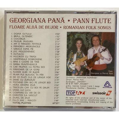 Georgiana Pana - Pann Flute CD. New. Floare Alba De Bujour. Romanian Folk