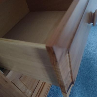 Broyhill Two Drawer Solid Wood Pine Bedside Dresser Choice A