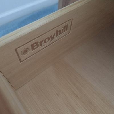 Broyhill Two Drawer Solid Wood Pine Bedside Dresser Choice A