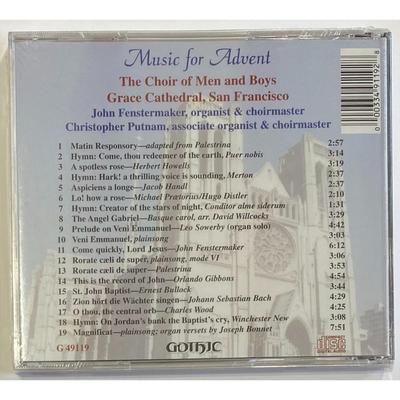 John Fenstermaker Music for Advent CD. New. Label Code: G 49119. Grace Cathedral