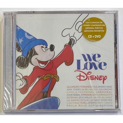 We Love Disney CD + DVD Set. New. Label Code: 80024778-00