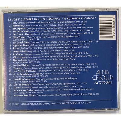Guty Cardenas - Ruisenor Yucateco CD. Latin. Mexican Son. Label Code: ACCD 801