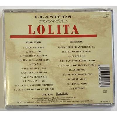 Lolita - Amor Amor / Esperame CD. New. Label Code: 480922 2.