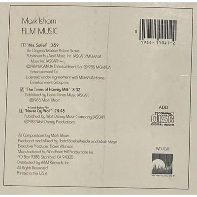 Mark Isham - Film Music CD in Longbox. New. Label Code: WD-1041.