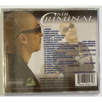 Mr. Criminal - Organized Crime CD. New. Label Code: 8-0936-72025-2-8.