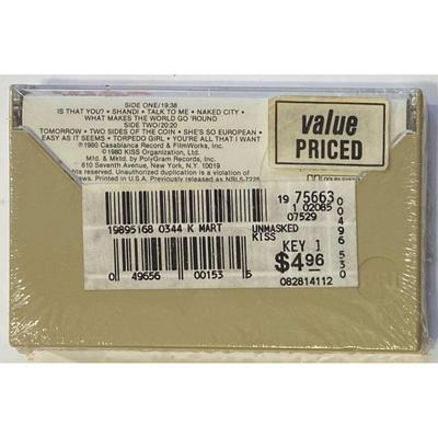 Kiss ‎Unmasked Cassette Brand New Factory Sealed Hard Rock Pop Rock Casablanca