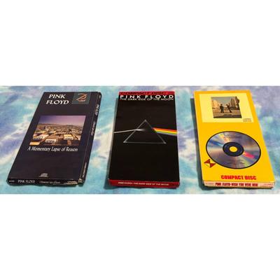 Pink Floyd 3 Empty Longbox Lot (no CDs) - Dark Side Of Moon / Wish You Were Here