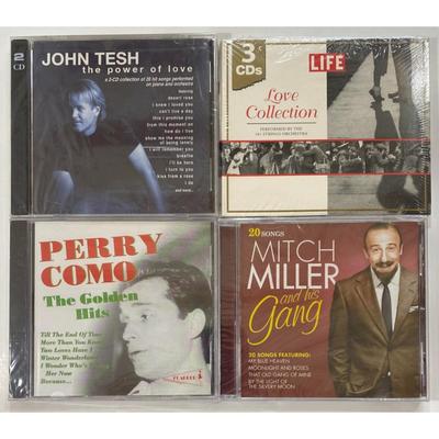 Pop CDs John Tesh, Mitch Miller, Perry Como, Life Love Collection - NEW / SEALED