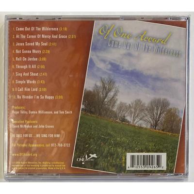Of One Accord - Come Out of the Wilderness CD. New
